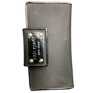 Kate Spade Wallet Women’s 1 Size Leather Interior &Nylon Exterior Foldable Black